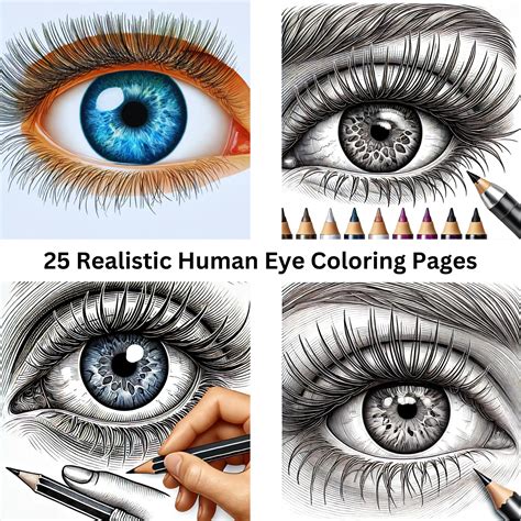 Human Eye Coloring Pages