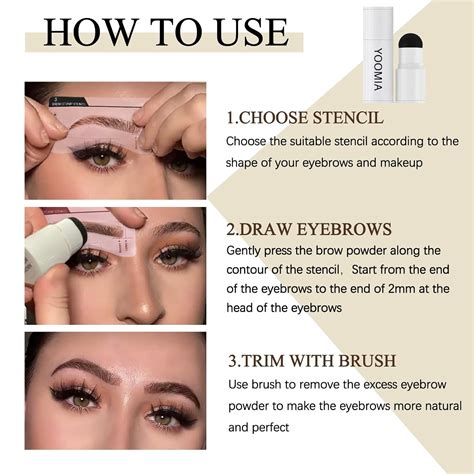 Buy Eyebrow Stamp Stencil Kit And Eye Brow Stamping Kit Perfect Brow ...