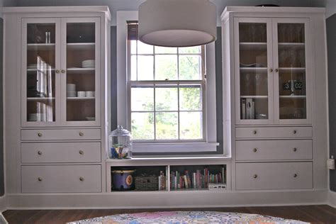 ikea hemnes hack - dining room built ins using hemnes cabinets and ...