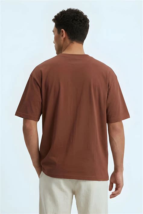 Relaxed Fit "Pie" Brown T‑Shirt for Men | The Litt