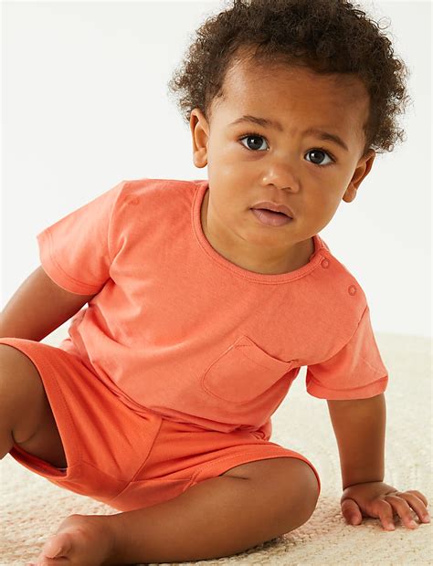 Buy Pure Cotton T-Shirt (0-3 Yrs) at Marks & Spencer