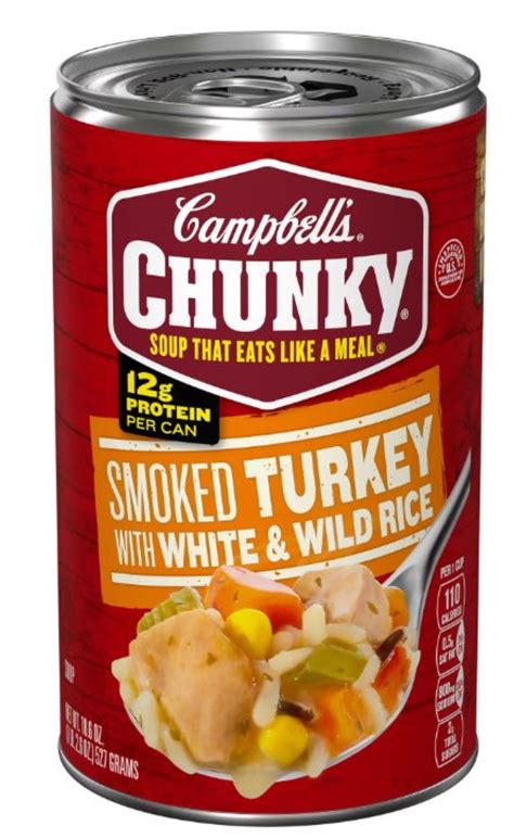 Campbell's Smoked Turkey with White and Wild Rice Soup, 18.6 oz ...