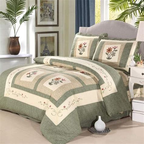 Amazon.com: HOME MEIRONG Bedspreads Double Size Quilted Bedspread King ...