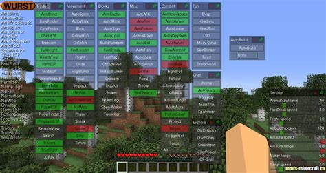 Minecraft Wurst Tutorial 的图像结果