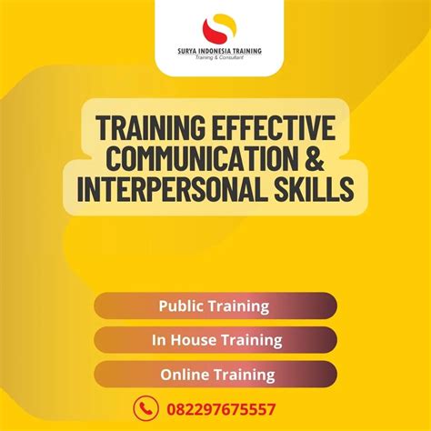 PELATIHAN EFFECTIVE COMMUNICATION & INTERPERSONAL SKILLS - Surya ...