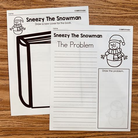 Sneezy The Snowman Sequencing Activities - Simply Kinder + Printable ...