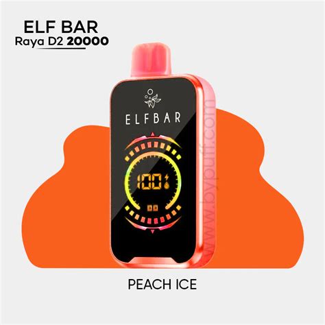 ElfBar Raya D2 Peach Ice (20000 Puffs) - India Vape Store