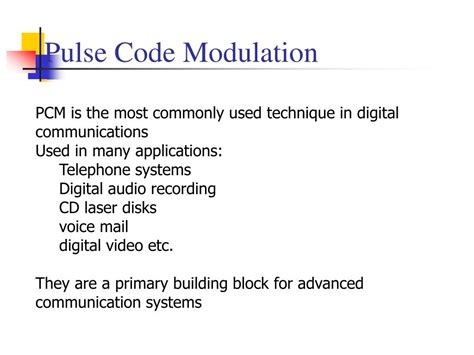 Pulse Code Modulation Presentation Slide 的图像结果