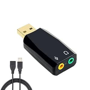 XBOXkitten USB 3.5mm Stereo Jack Audio Adapter, USB to AUX Cable ...