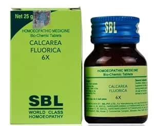 Calcarea Flour 6x - [Pack of 2 x 25grams] Homeopathic Single Biochemic ...
