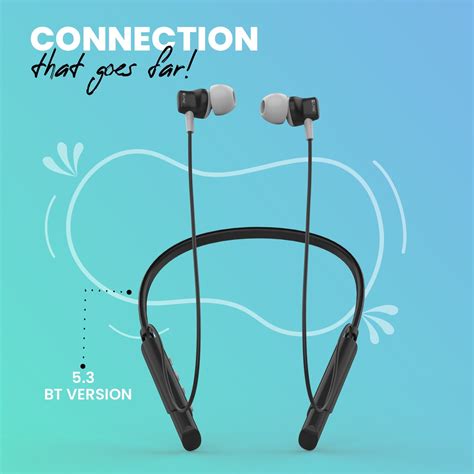 LYNE Rover 26 40 Hours Battery Backup Bluetooth Neckband with Magnetic ...