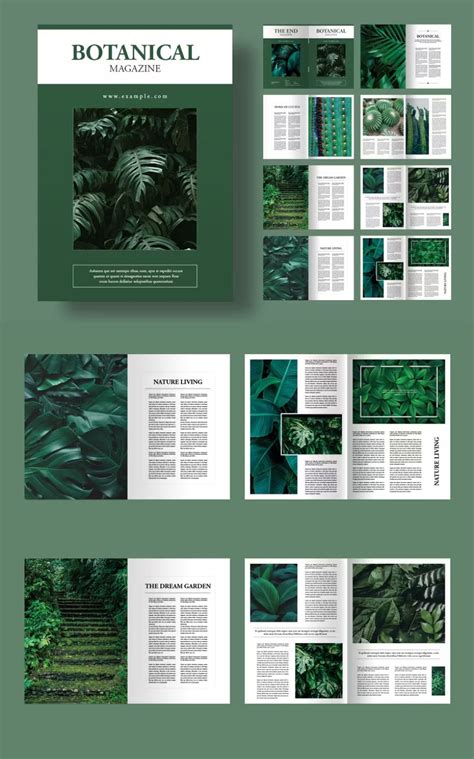 Botanical Magazine Template InDesign INDD | Map of East Sussex, England