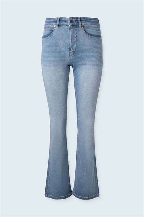 ESTELLE - High Rise Fit and Flare Denim – Iris Setlakwe