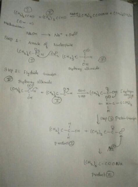 (ch3)3ccho reacts with NaoH - Brainly.in