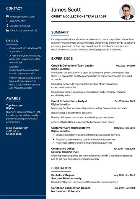 Team Leadership Resume