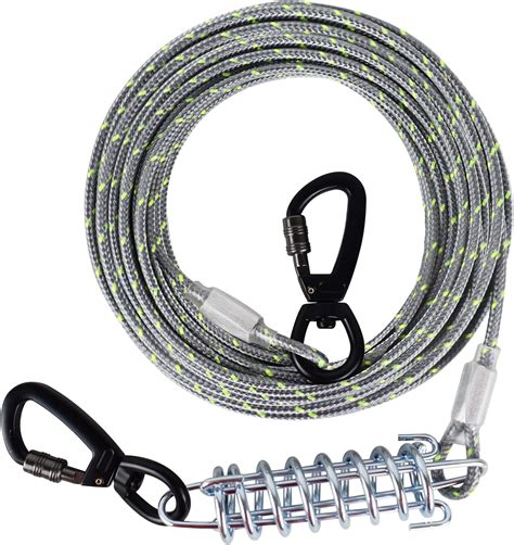 Amazon.com : HaiYUAN Dog Tie Out Cable 10/15/20/30FT Dog Run Cable ...