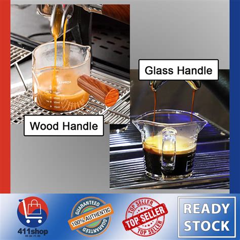 (Ready Stock 🇲🇾) Coffee Espresso Shot Glass Double Mouthed Heat ...