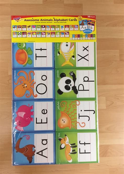 Awesome Animals Alphabet Cards - School Spot