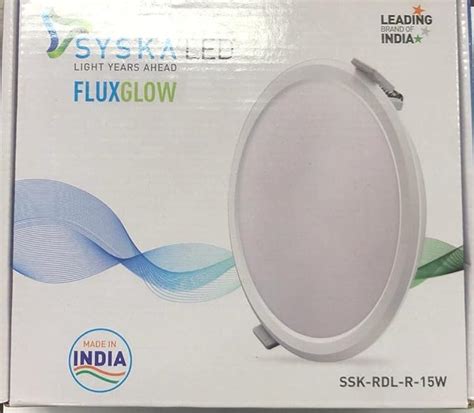 Buy Syska SSK-RDL-R-15W 15-Watt Round LED Slim Recessed Panel Lights ...