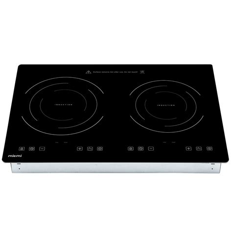 Buy Electric Cooktop，Portable 120V Double Induction Cooker with 2 ...