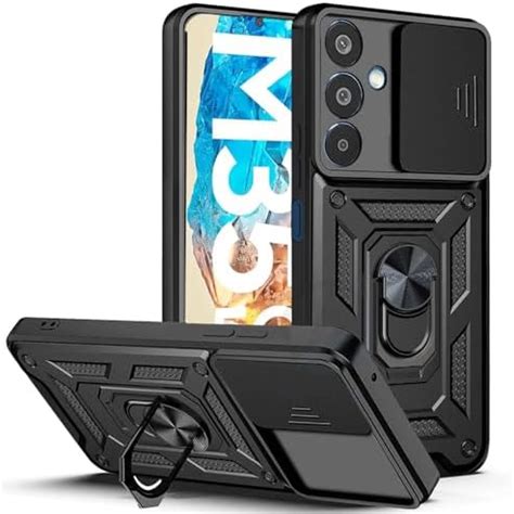 AESTMO Tough Armor Samsung Galaxy M35 5G Bumper Back Case Cover | Ring ...