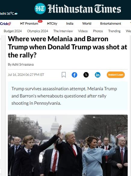 Fact Check: Donald Trump’s Son Barron Was Not Present At Campaign Rally ...