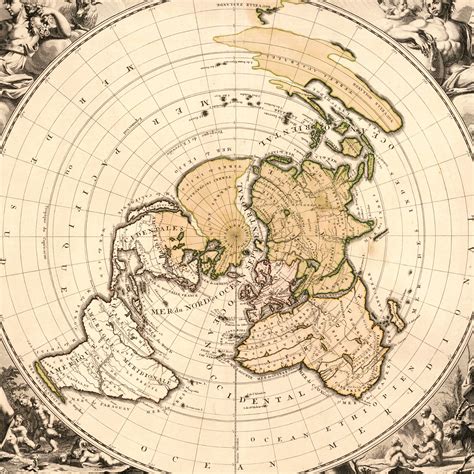 Old World Map Poster Flat Earth Style Print Antique - Etsy UK | World ...