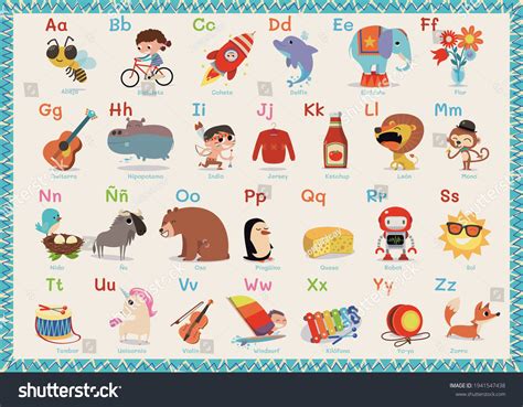 Spanish Alphabet: Over 2,290 Royalty-Free Licensable Stock Vectors ...