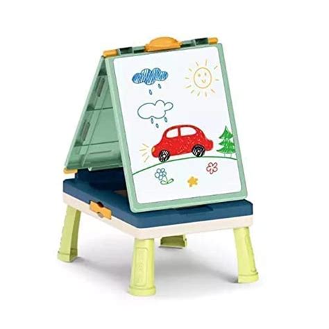 2 in 1 Double Side Easel Black and White Board for Kids, Foldable ...