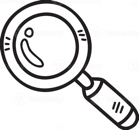 Hand Drawn magnifying glass illustration 11731573 PNG