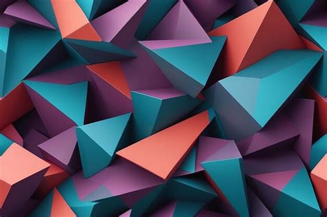 Abstract 3d geometrical design | Premium AI-generated image