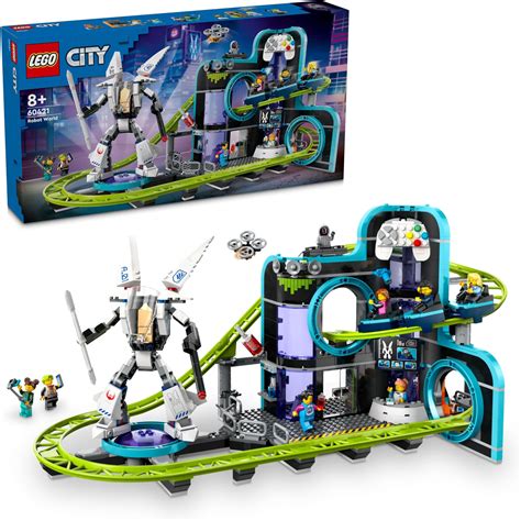 LEGO City Robot World Roller-Coaster Park Toy 60421 Building Blocks ...