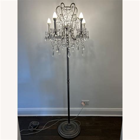 Restoration Hardware Crystal Chandelier Floor Lamp - AptDeco