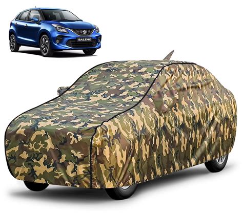 FABTEC Waterproof Car Body Cover for Maruti Baleno with Mirror and ...