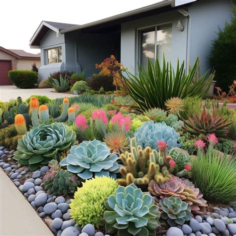 20 Front Yard Succulent Garden Landscape Ideas for Low-Maintenance ...