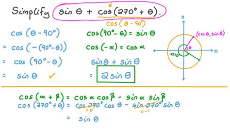 Question Video: Simplifying Trigonometric Expressions Using Cogunction ...