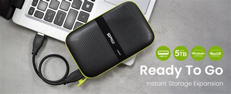 SP Silicon Power Armor A60 1TB Rugged External Hard Drive, Military ...