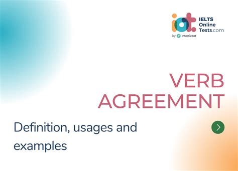 Verb agreement definition and examples | IELTS Online Tests