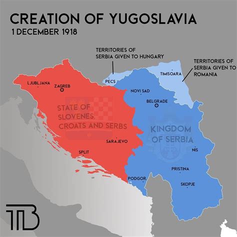 Creation of Yugoslavia, 1918 by try.balkan - Maps on the Web