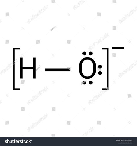 Lewis Structure Hydroxide Ion Stock Vector (Royalty Free) 2113705661 ...