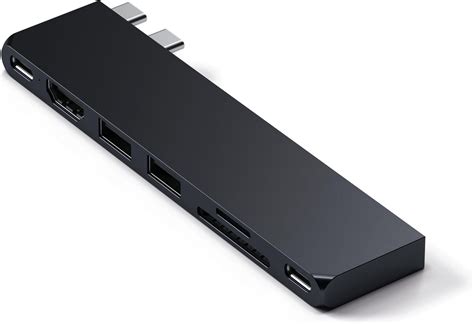 Satechi USB C Hub Multiport Adapter Pro Slim – USB C Dongle 7 in 1 ...