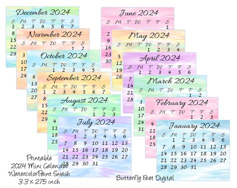 Get Your Free Mini Printable Calendar 2024! - Printables for Everyone