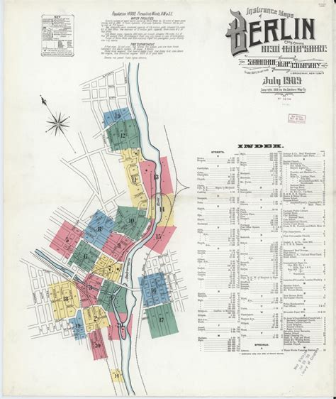 Image 1 of Sanborn Fire Insurance Map from Berlin, Coos County, New ...