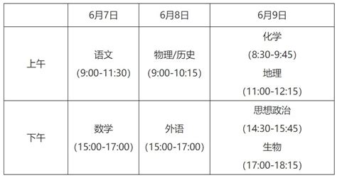 2021江苏高考时间安排表一览- 本地宝