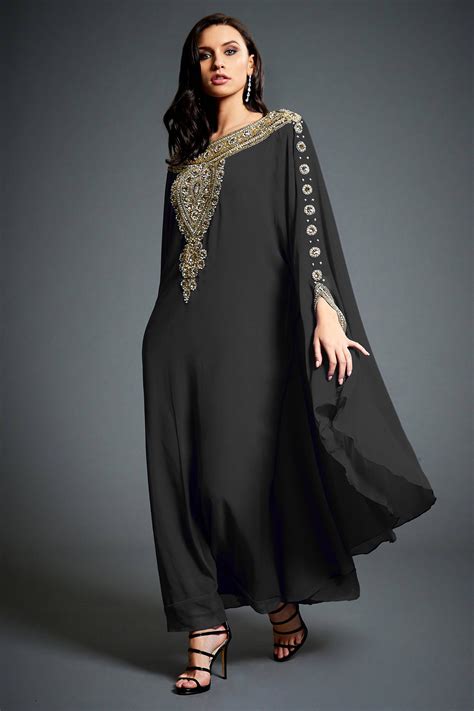 Amina Moroccan Abaya Caftan Gold Beaded Kaftan Dress Kaftan | Etsy ...