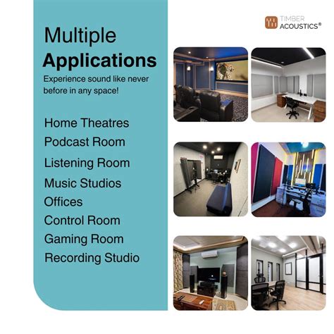 Sound Absorption Panels 2' x 4' x 1" [SET OF 4]