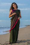 Moss Valley Green Saree - I Love Sarees