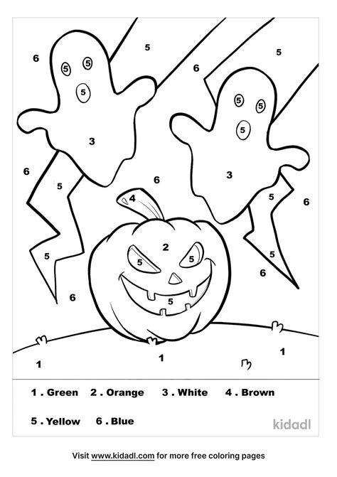 Color By Numbers Halloween Free at Jane Hankerson blog