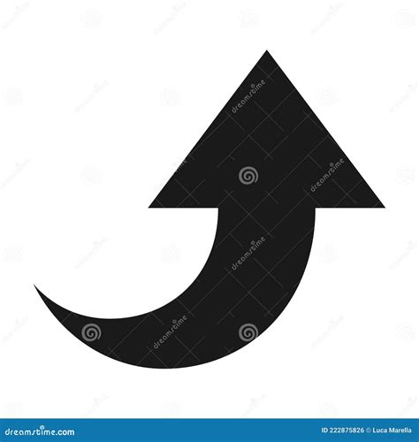 Black arrow going up icon stock vector. Illustration of investment ...