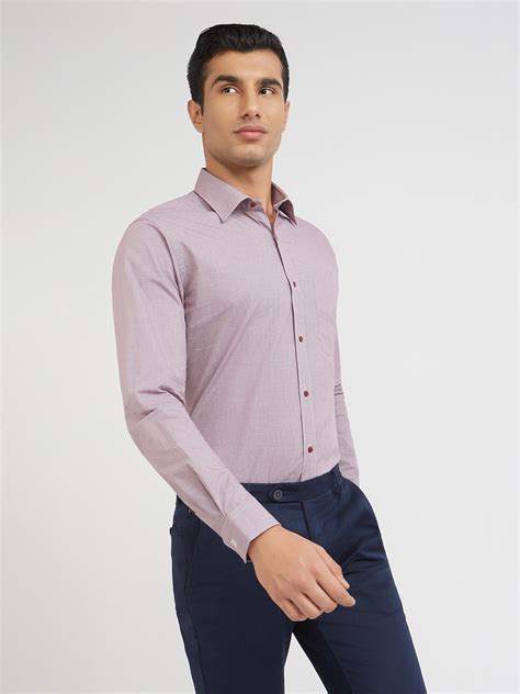 Raymond Purple Checks Slim Fit Full Sleeve Cotton Shirt – MyRaymond